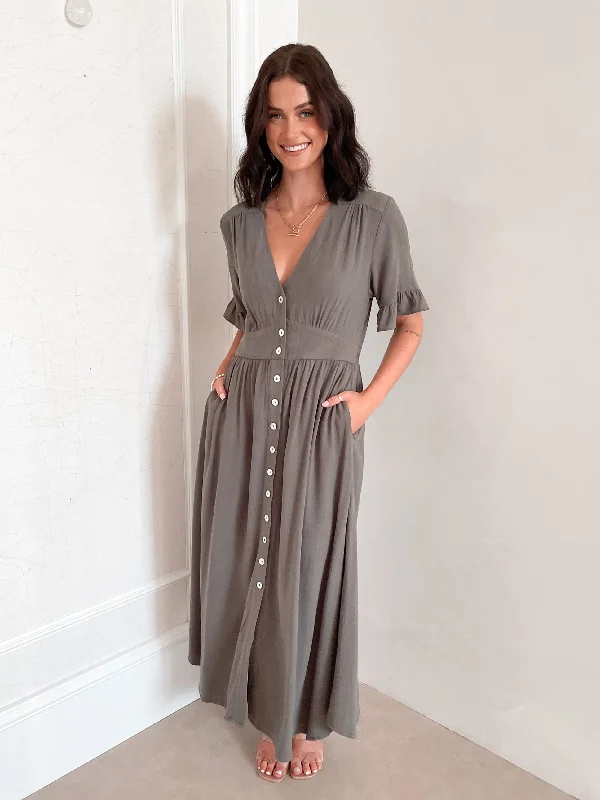 Korbella Dress - Khaki