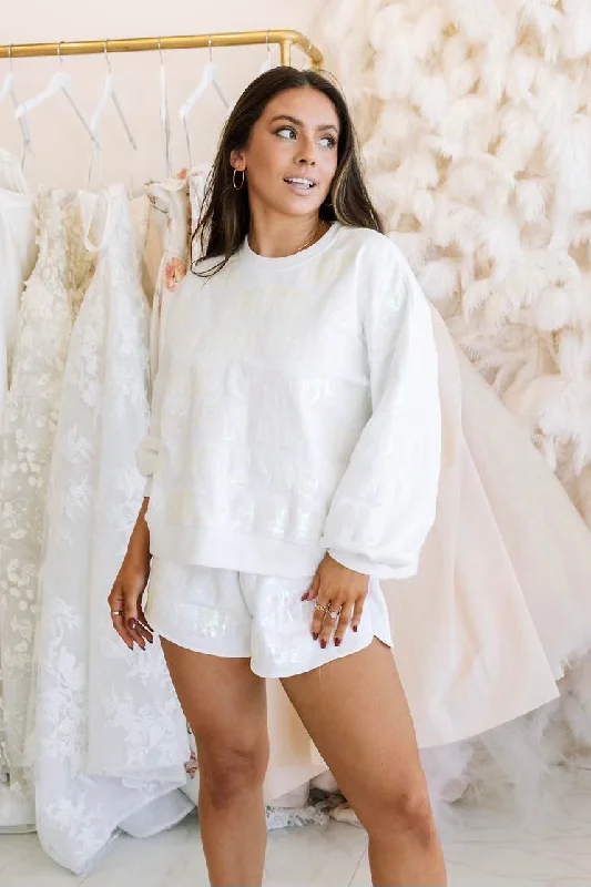 White Bride All Over Sweatshirt