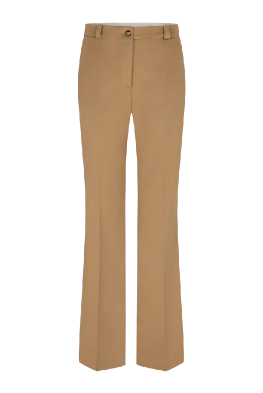 Tailored High Waisted Pants l Camel