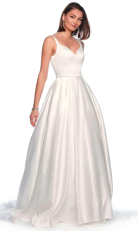 Dave & Johnny Bridal 12119 - Satin A-Line Bridal Gown