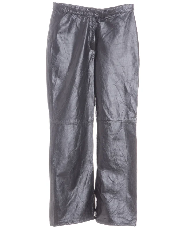 Label Bella Leather Cropped Trouser