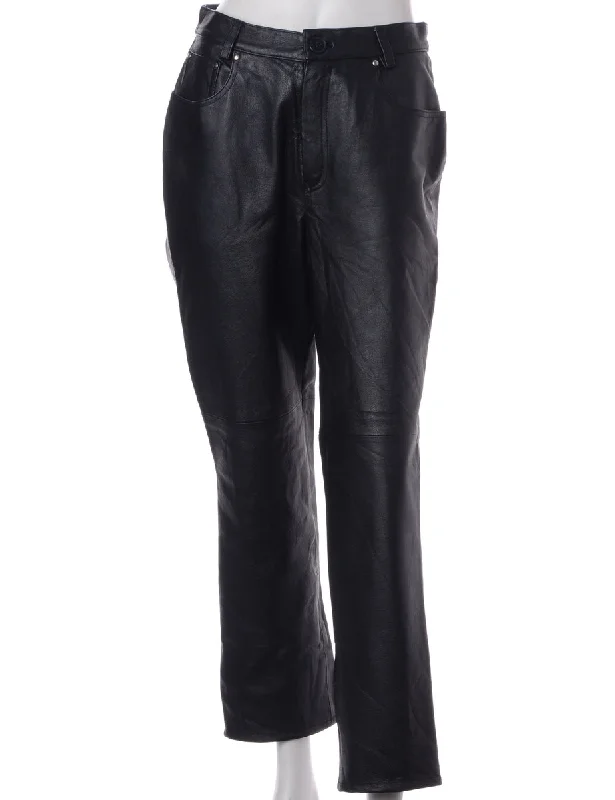 Label Bella Leather Cropped Trouser