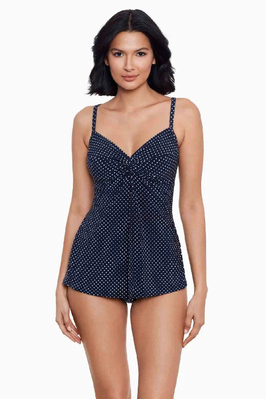 Pin Point Love Knot Tankini Top