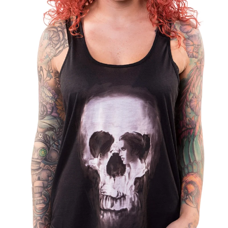 Skull Couple Sublimation Razor Back Tank Top