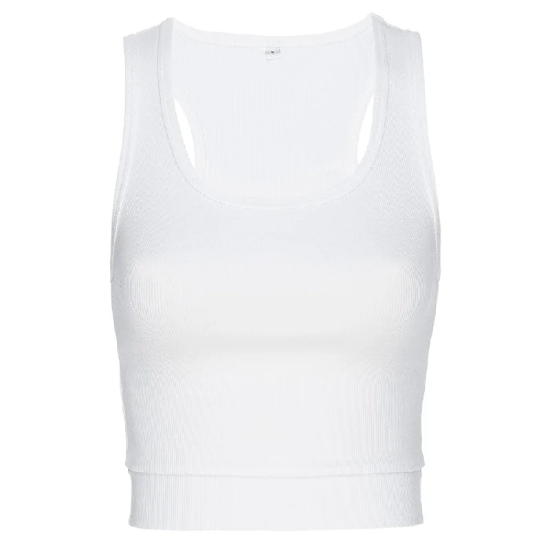 The After Bra Tank Top In Optic White - Bra:30