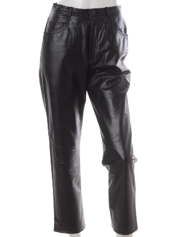 Label Bella Leather Cropped Trouser