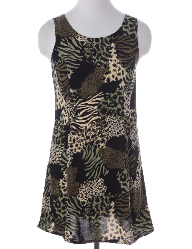 Label Animal Print Short Dress