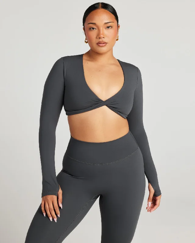 Aura Vantage Long Sleeve - Charcoal