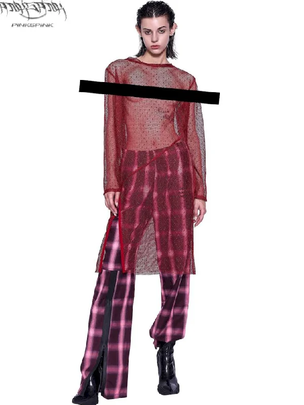 Plaid Trailing Pants [S0000009946]