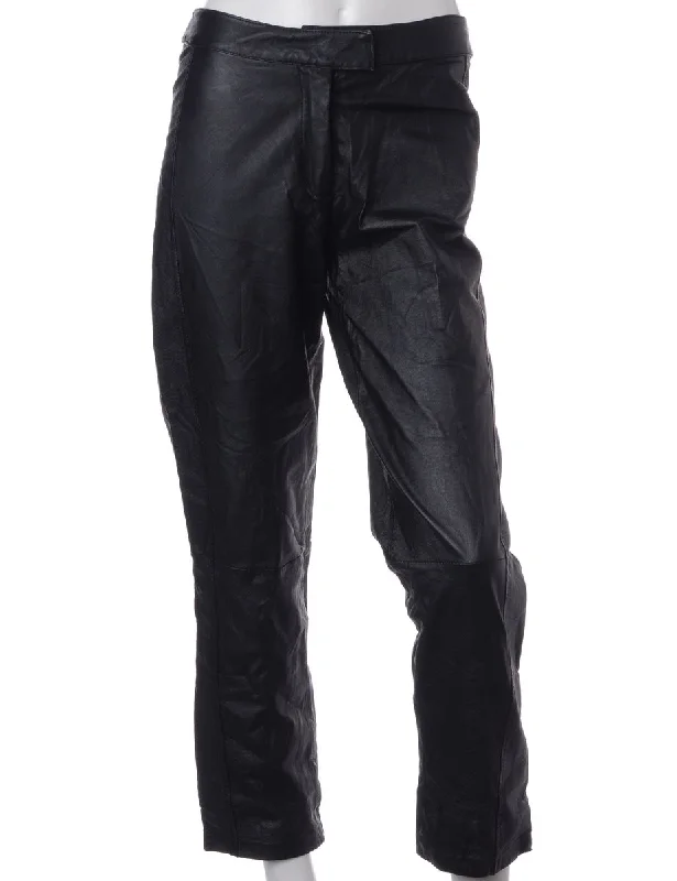 Label Bella Leather Cropped Trouser