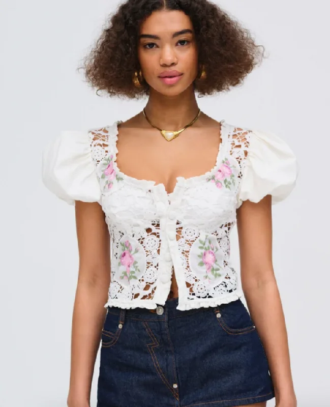 Bordeaux Top by For Love and Lemons