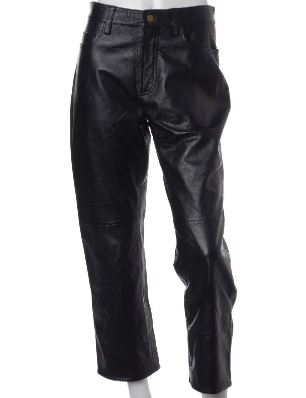 Label Bella Leather Cropped Trouser