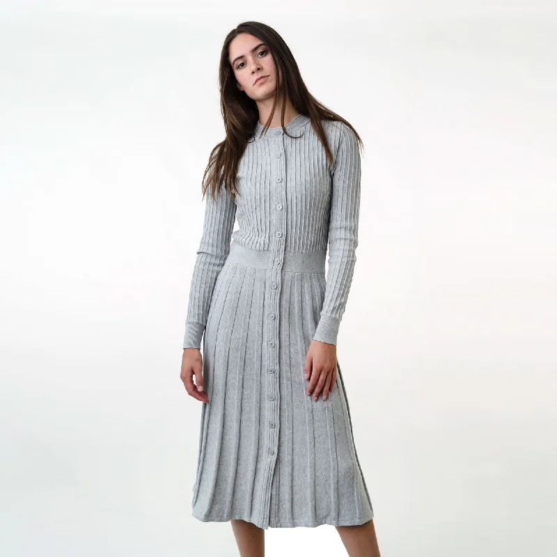 Button Front Sweater Dress