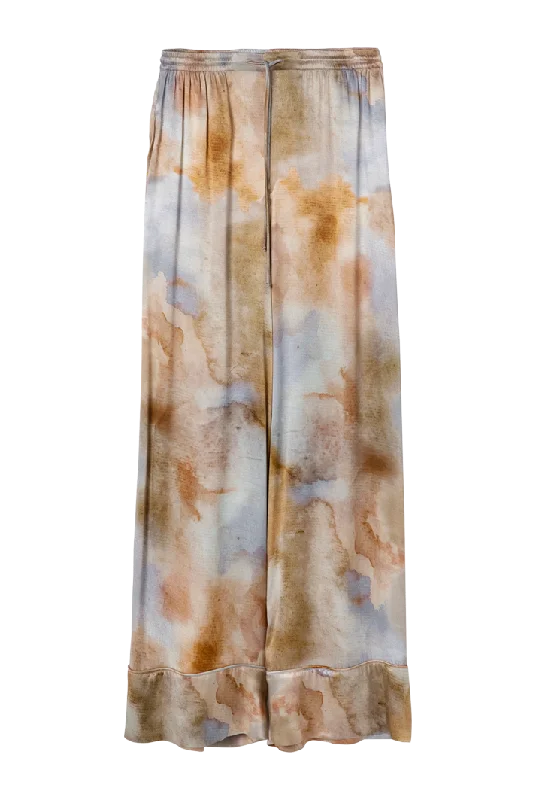 Wide Leg Silky Pyjama Pants