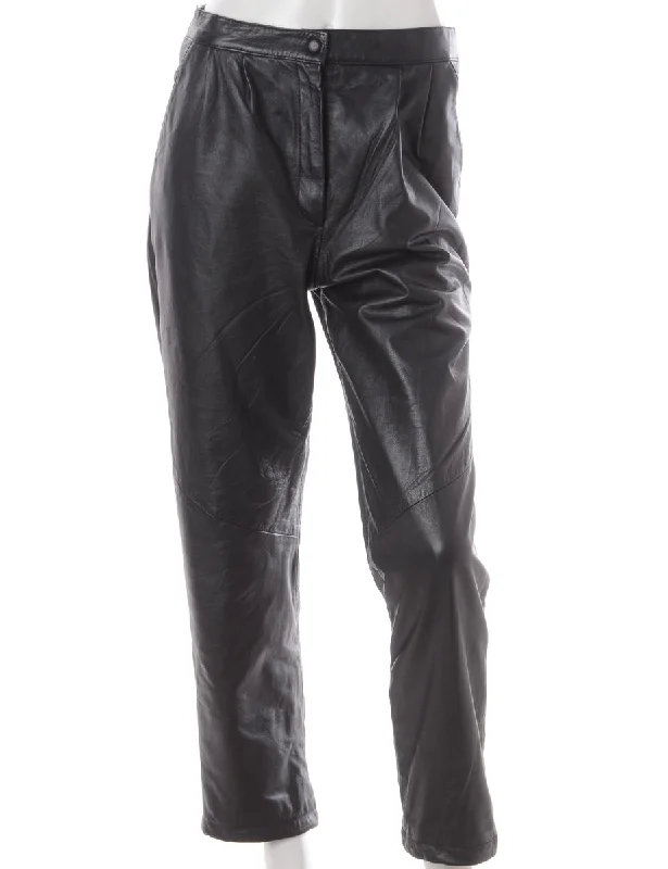 Label Bella Leather Cropped Trouser