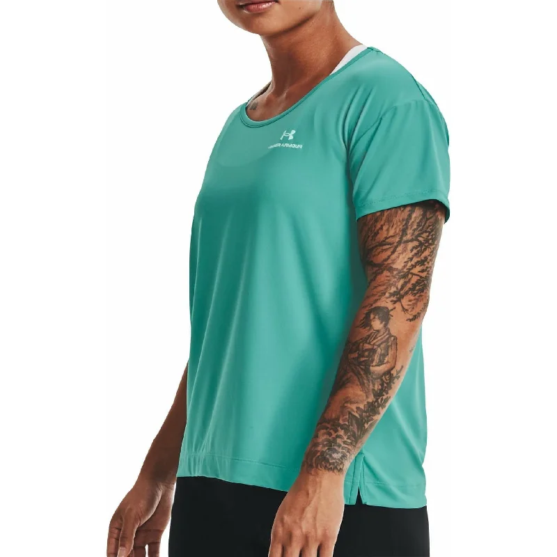 Under Armour Rush Energy Core Short Sleeve Womens Training Top - Green