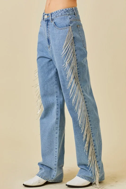 Broadway Rhinestone Denim Jeans